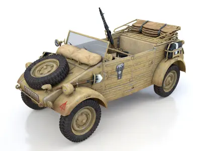VW - Typ 82 - Kuebelwagen - 15 Panzer Division 3D model