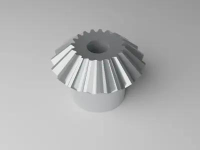 Miter Gear Low-poly 3D model