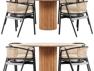 dining set 03 3D model buy