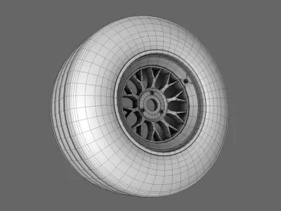 F1 2000 Front Rear Tires Free 3D model