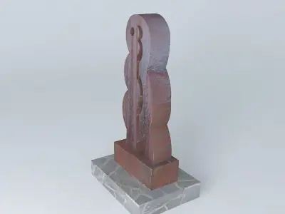 Sculpture welded Lovers Free 3D model