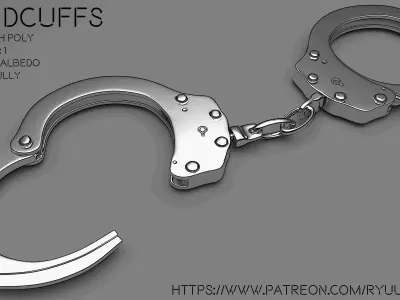 Handcuffs Rigged 3D model