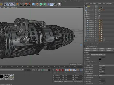 Engine jet  3D model