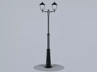 London Lamp Post - Variation 02 - 3D model