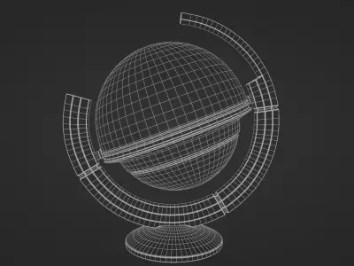 Sci-fi sphere modern art Free 3D model