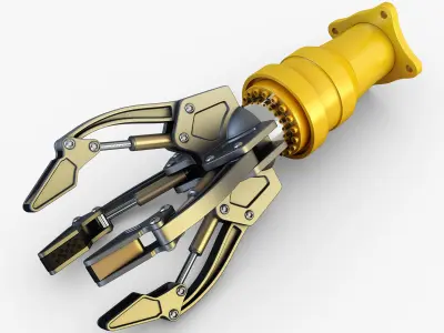 Hydraulic grab v 3 3D model