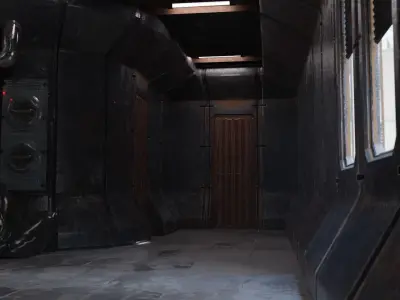 Cyberpunk Apartment v8 Scene - Low Poly 3D model