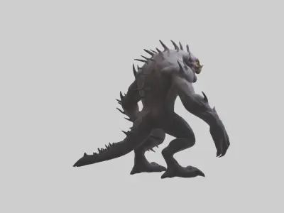 Clawedmonster Model 1 Low-poly 3D model