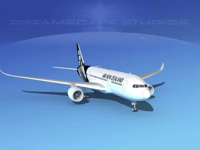 Airbus A350-800 Air New Zealand 3D model