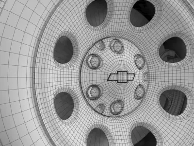 Chevrolet Tahoe Police wheel 3D model