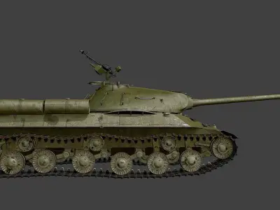 Tank IS-3 Low-poly 3D model