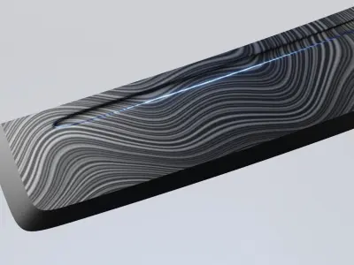 Damascus Zombie Cleaver Low-poly 3D model