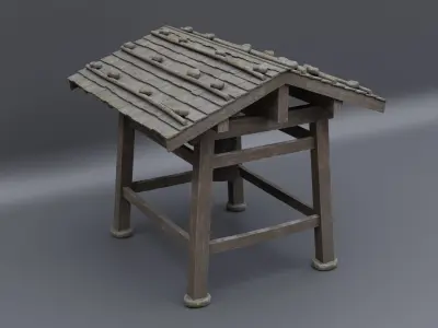 Japanese Bell Tower 3D model