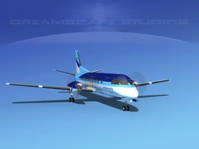 SAAB SF340 Estonian Air 3D model