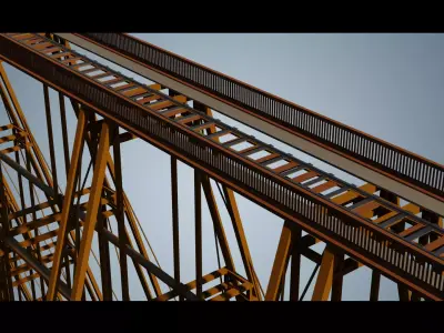 RAILWAY BRIDGE WILD WEST 3D model