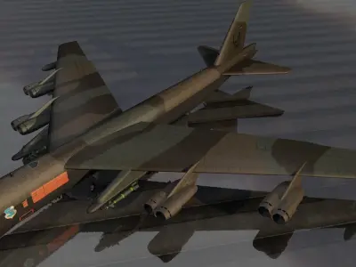 Boeing B-52 Stratofortress 3D model