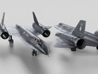 Lockheed Sr 71 Blackbird 3D model