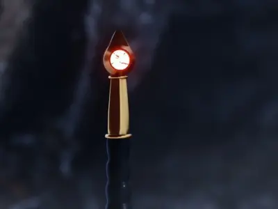 Sword in Cave Free low-poly 3D model