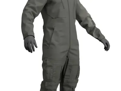 RAF MK 16A Flight Suit - Marvelous Designer 3D model