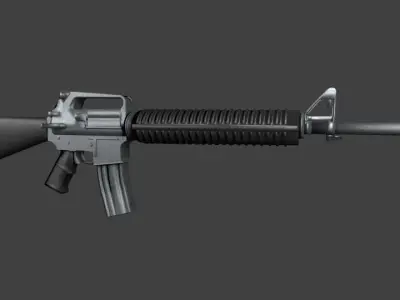 M-16- rifle Low-poly 3D model