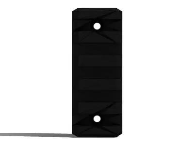Trilho Picatinny 5 Keymod Rail 3D model