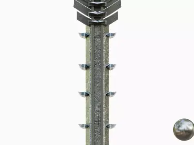Megatron Sword Low-poly 3D model