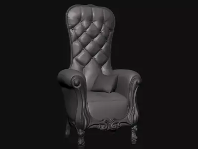 Old Armchair - Diorama Art 3D print model