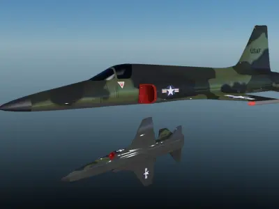 F5 in Vietnam Camoflage 3D model