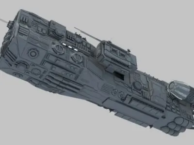 Light Cruiser - Preacher class 3D model