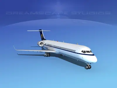 Comac ARJ21-900 Myanmar Airlines  3D model