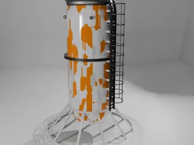 oil tanks Free 3D model