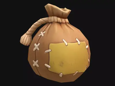 Mobile Village Props Low-poly 3D model