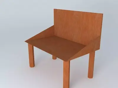 An outdoor chair. Free 3D model