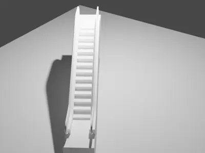 Escalator Free low-poly 3D model