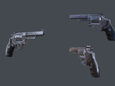 Mobile Weapon Pack Low-poly 3D model