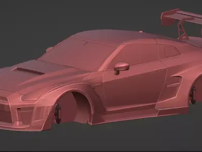 Nissan GTR R35 2017 Robot Craftsman 3D model