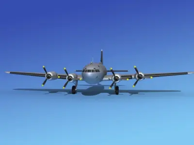 Boeing 307 Stratoliner US Army Air Corps 1 3D model