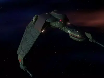 Klingon Bird of Prey - Brel Class Low-poly 3D model