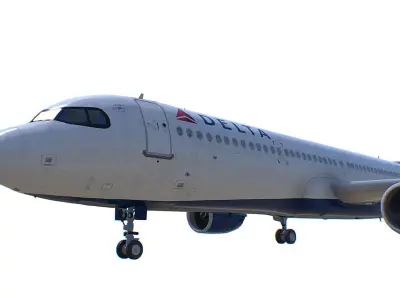 United States Airlines Collection Low-poly 3D model