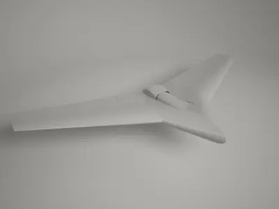 drone fighter jet 3D model