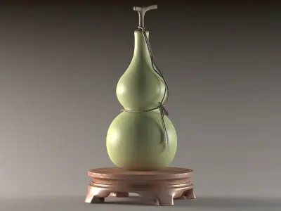 Heritage bottle drink interior liquid water water bottle 3D model