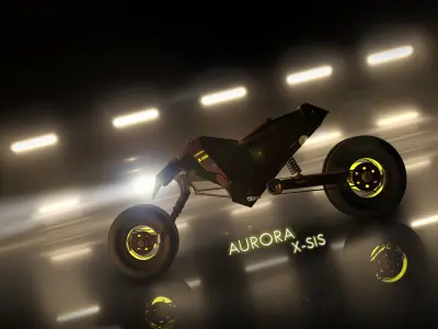 aurora bike x-sis Low-poly 3D model