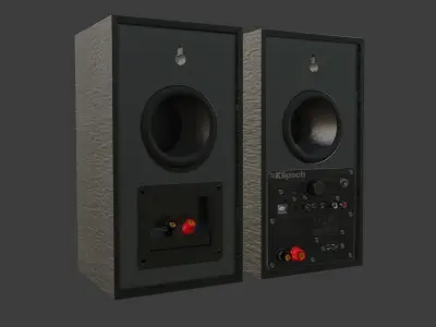 Speakers Bookshelf  Klipsch Reference Low-poly 3D model