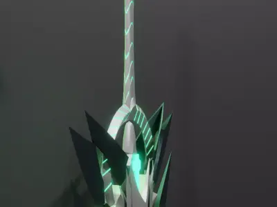 Pneumas Aegis sword 3D model