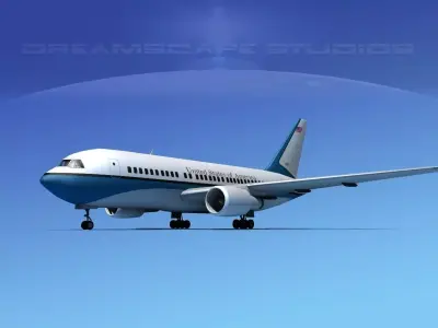 Boeing 767-100 US Government 3D model