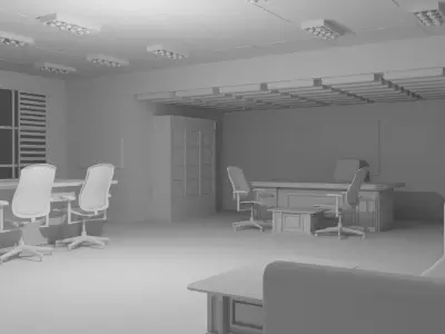 Boss Office No Material 3D model