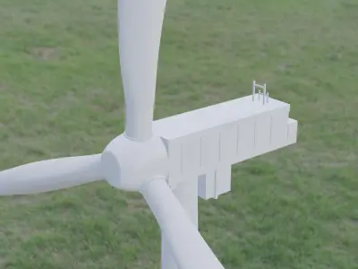 Windturbine wind turbine Low-poly 3D model