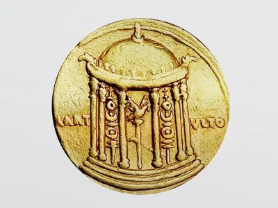  Roman Empire Gold Coin Pack 3D Model Collection
