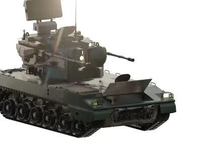PGZ-09 - Type 09 self-propelled anti-aircraft artillery 3D model