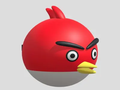 Cartoon Angry Bird 3D model